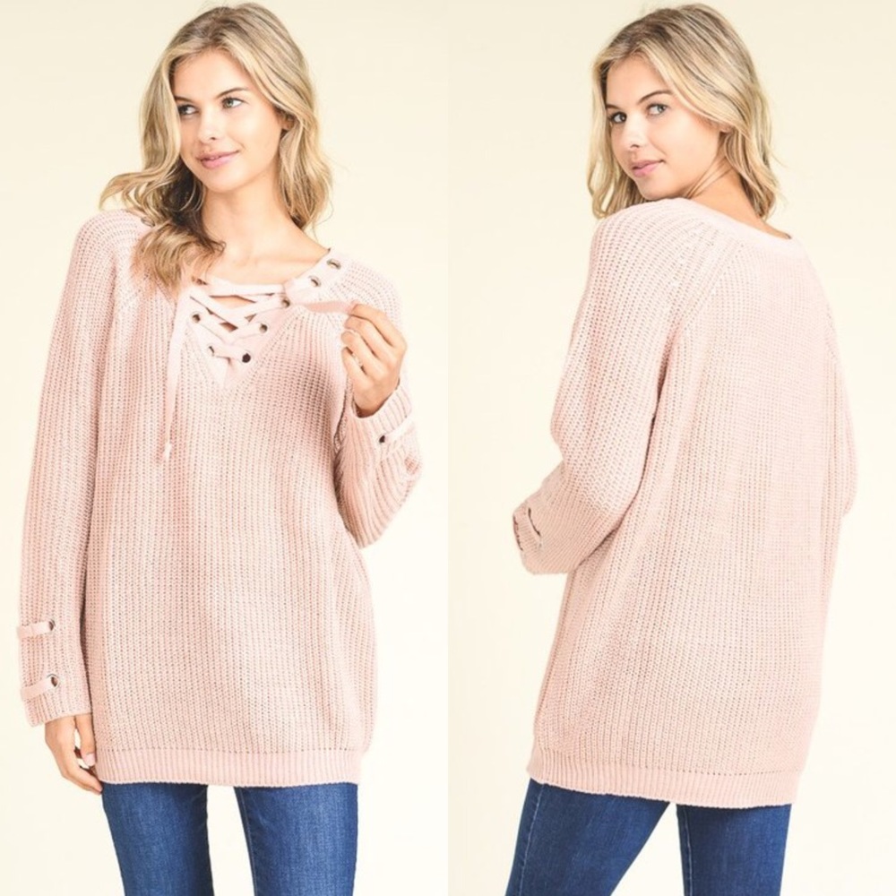 6 PACKS Light Pink Sweaters